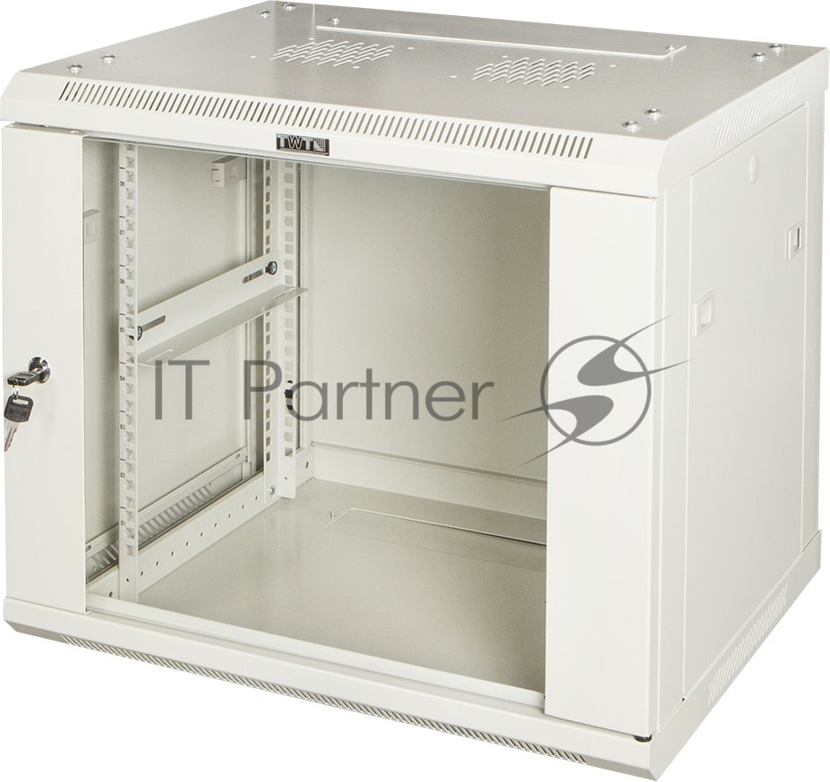 Шкаф настенный серии Pro, 15U 600x800, стеклянная дверь