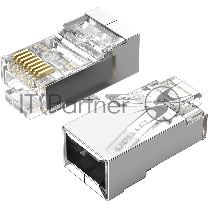 Коннектор Vention RJ45 (8p8c), FTP, cat. 6, под витую пару, экранированный (10шт.)