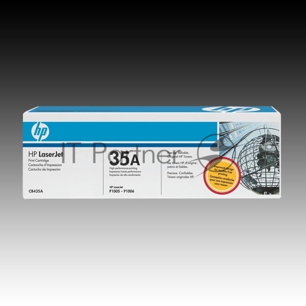 Картридж лазерный HP CB435A черный  для LJ P1005/P1006 1500стр.