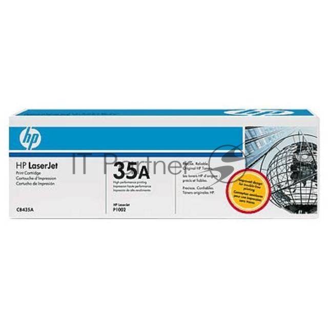 Картридж лазерный HP CB435A черный  для LJ P1005/P1006 1500стр.
