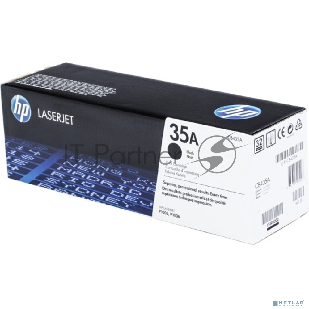 Картридж лазерный HP CB435A черный  для LJ P1005/P1006 1500стр.