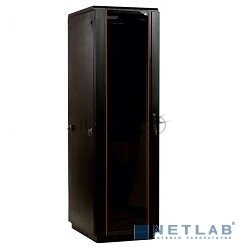 Шкаф телекоммуникационный напольный 42U (600x800) дверь стекло, цвет чёрный  (ШТК-М-42.6.8-1ААА-9005) (3 коробки)
