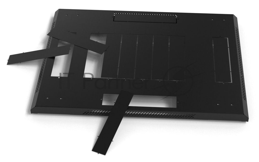 Шкаф напольный Hyperline TTB-4268-AS-RAL9004 19-дюймовый, 42U, 2055x 600х 800 мм (ВхШхГ), передняя стеклянная дверь со стальными перфорированными боковинами, задняя дверь сплошная, ручка с замком