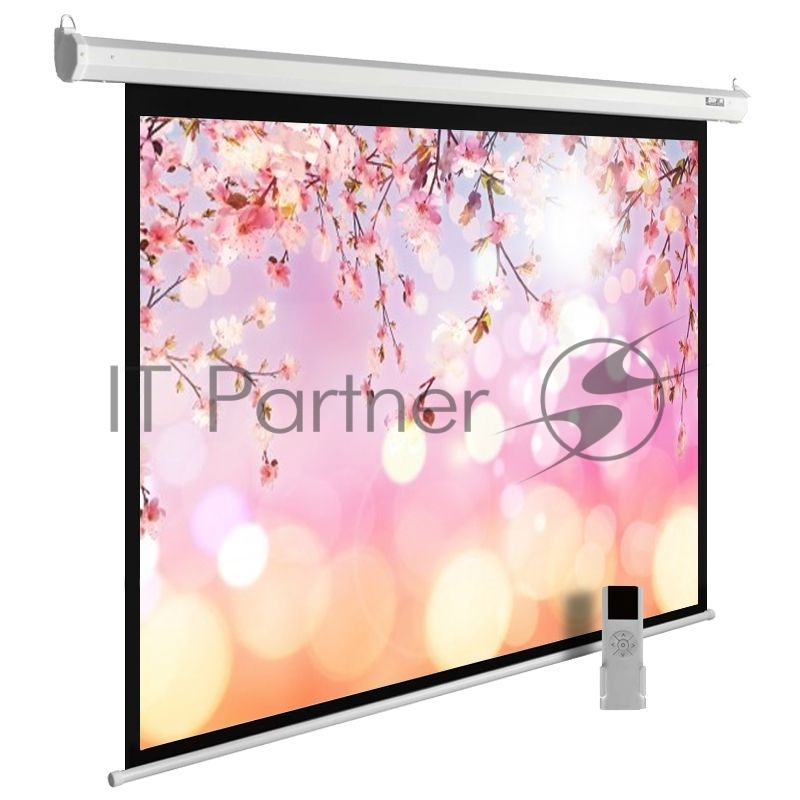 Экран Cactus 220x220см MotoExpert CS-PSME-220x220-WT 1:1 настенно-потолочный рулонный белый (моторизованный привод)