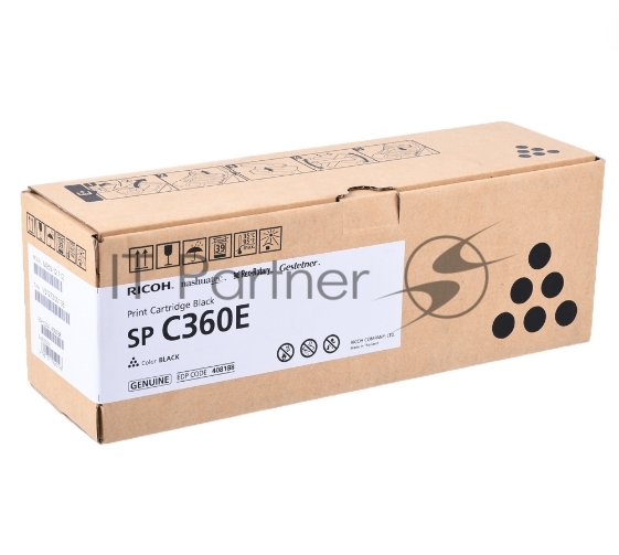 Картридж лазерный тип SP C360E черный для Ricoh SP C360DNw/SP C360SNw/SP C360SFNw/SP C361SFNw (2,5K)