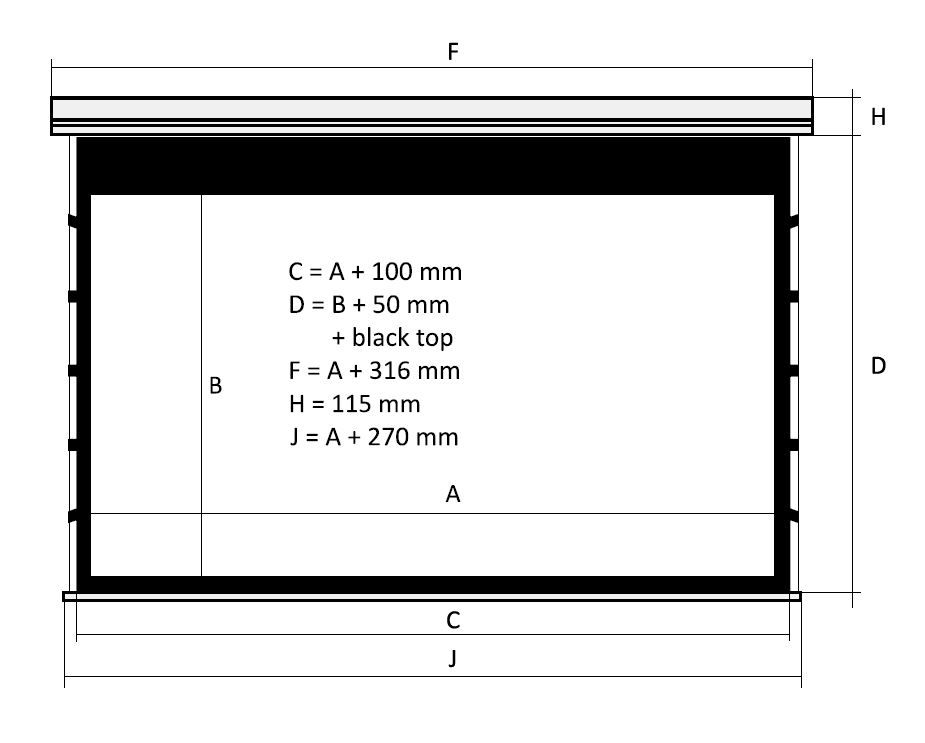 Экран Kauber Red Label Tens BT Cinema  131"