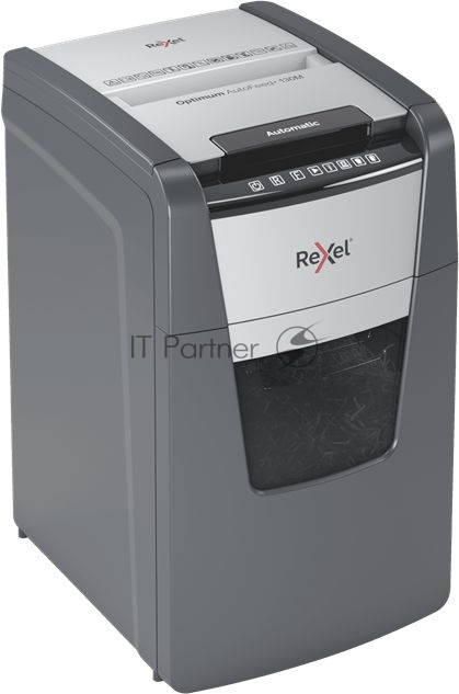 Шредер Rexel Optimum AutoFeed 130M черный с автоподачей (секр.P-5)/фрагменты/130лист./44лтр./скрепки/скобы/пл.карты