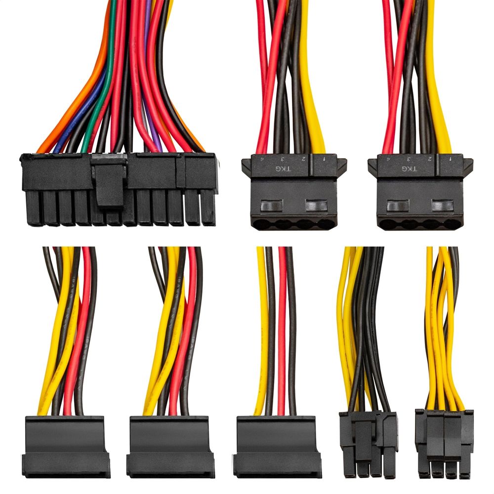 Блок питания ExeGate 600W AB600  (ATX, 8cm fan, 24pin, (4+4)pin, PCI-E, 3xSATA, 2xIDE)