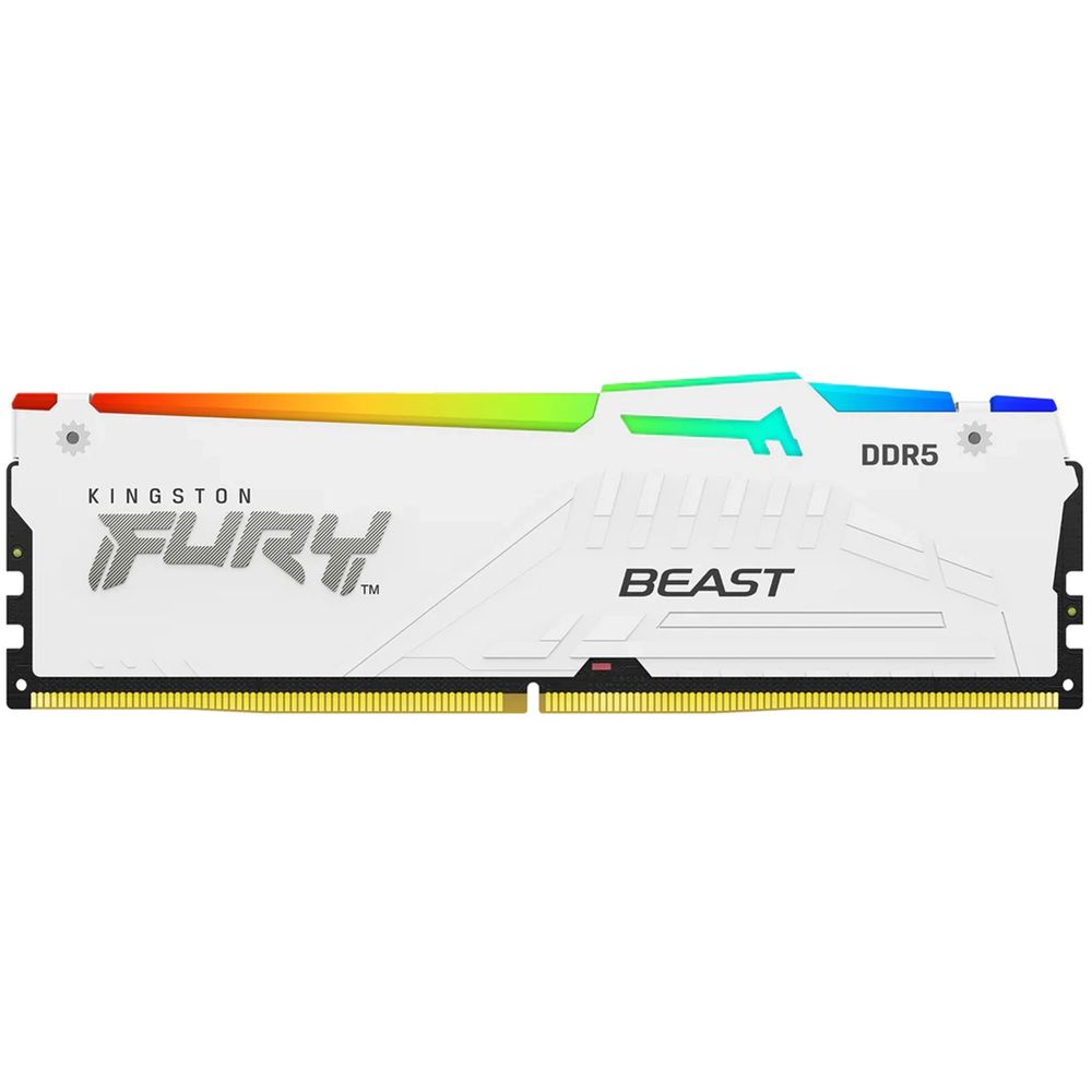 Модуль памяти Kingston 16GB FURY Beast White RGB DDR5 DIMM 5600