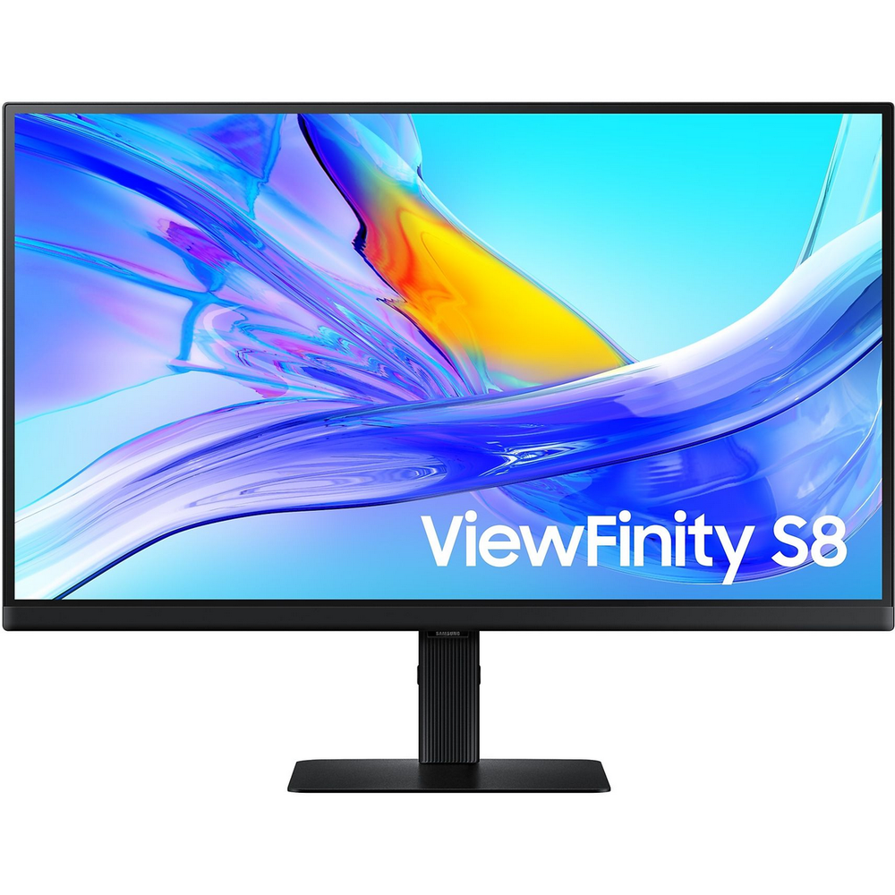 Монитор 27″ SAMSUNG S27D804UAI ViewFinity S8 S80UD UHD Black (IPS, 3840×2160, HDMI+DP+Type C, USB Hub, LAN, 5 ms, 178°/178°, 350 cd/m, 1000:1, 60Hz, Pivot)
