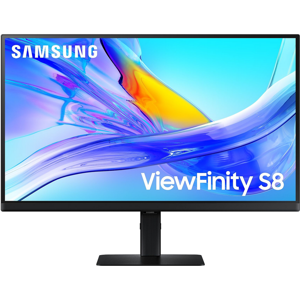 Монитор 27″ SAMSUNG S27D804UAI ViewFinity S8 S80UD UHD Black (IPS, 3840×2160, HDMI+DP+Type C, USB Hub, LAN, 5 ms, 178°/178°, 350 cd/m, 1000:1, 60Hz, Pivot)