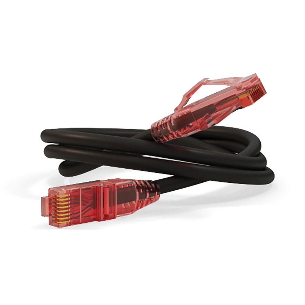 Кабельная сборка Hyperline PC-LPM-UTP-RJ45-RJ45-C5e-1M-LSZH-BK Патч-корд U/UTP, Cat.5е (100% Fluke Component Tested), LSZH, 1 м, черный