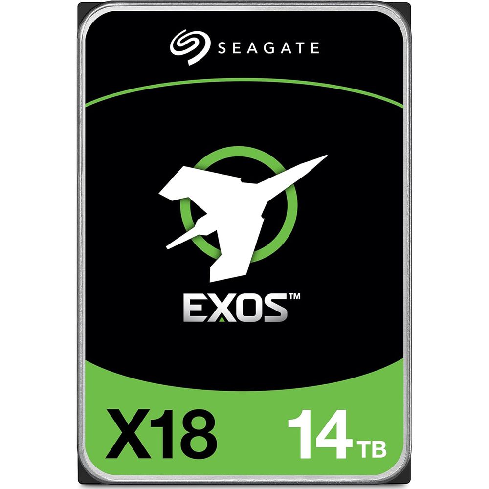 Жесткий диск серверный Seagate 3.5″ 14TB Exos X18 ST14000NM000J SATA 6Gb/s, 7200rpm, 256MB